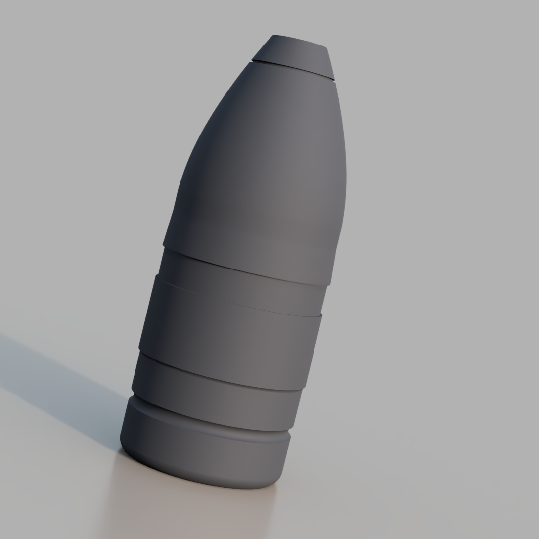 1 Pounder (POMPOM) 37mm (Boer War). 3D printed PLASTIC REPLICA