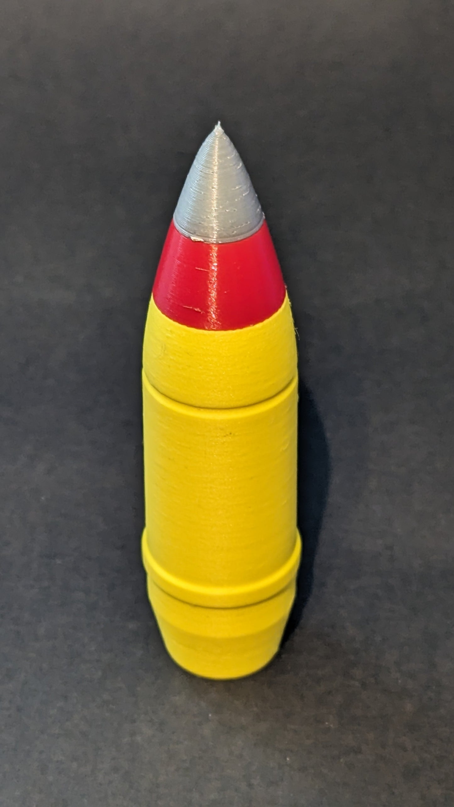 25x137mm Bushmaster round - M792 HEI - 3D printed PLASTIC REPLICA