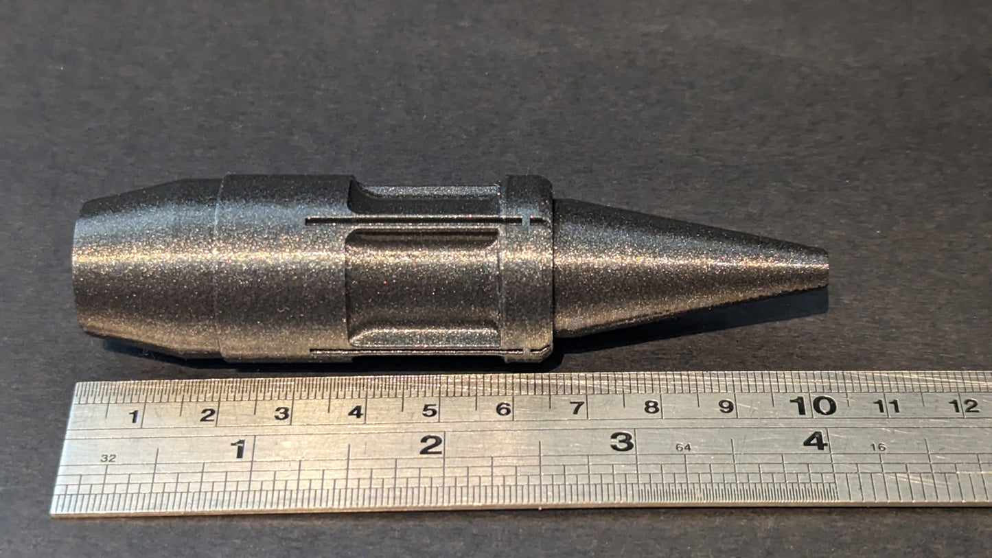 25x137mm Bushmaster round - M791 APDS-T - 3D printed PLASTIC REPLICA