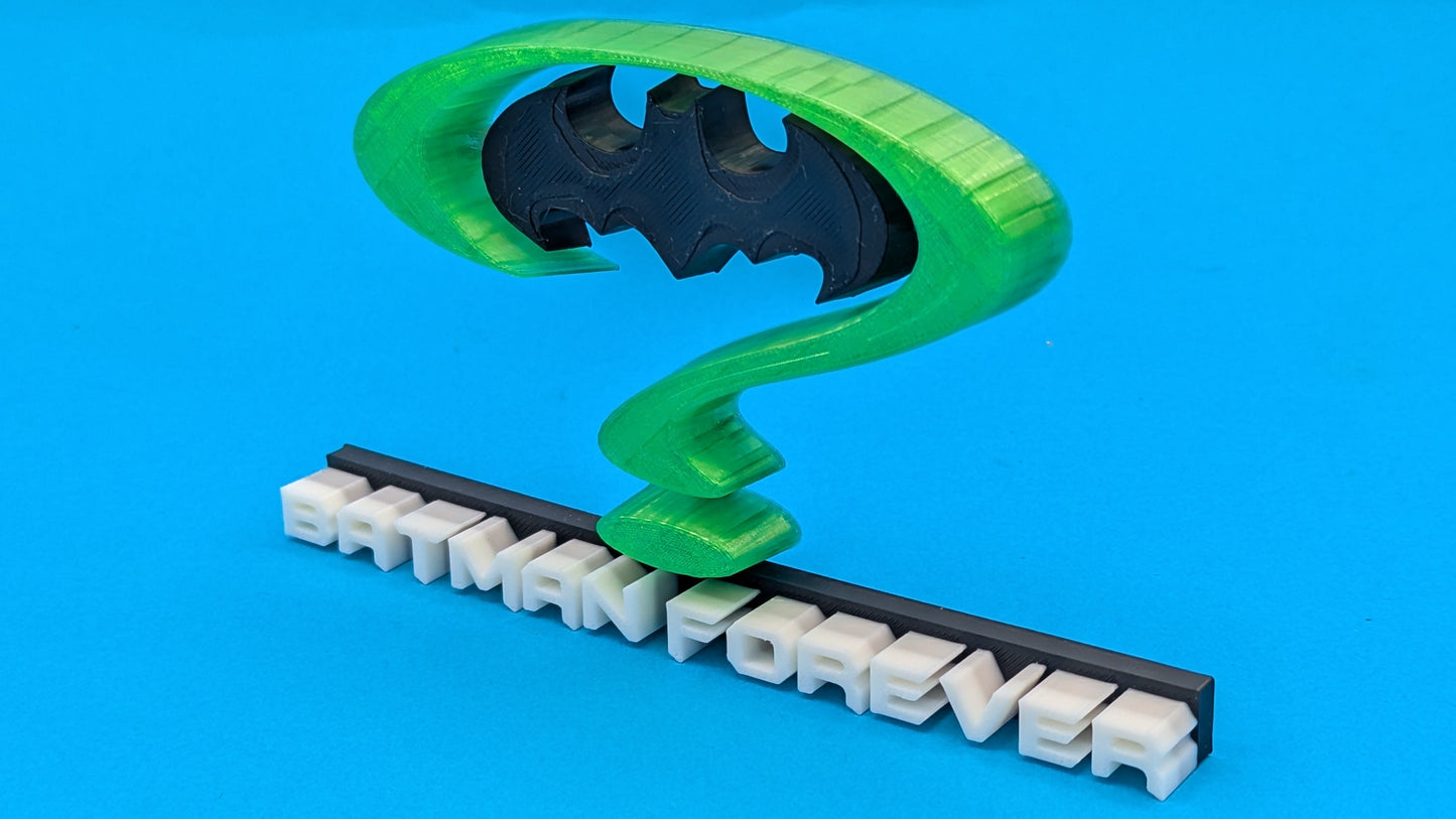 Batman Forever (movie)- 3D printed logo, desk or wall mounted.
