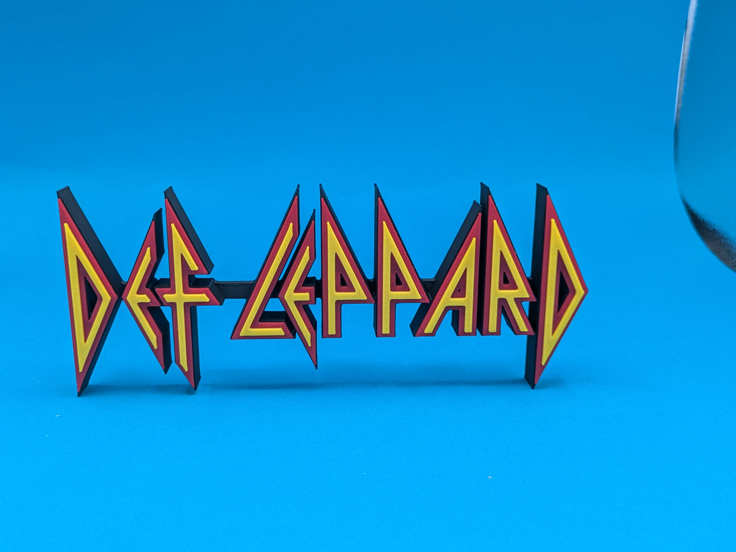 Def Leppard - 3D printed logo, desk or wall mounted.