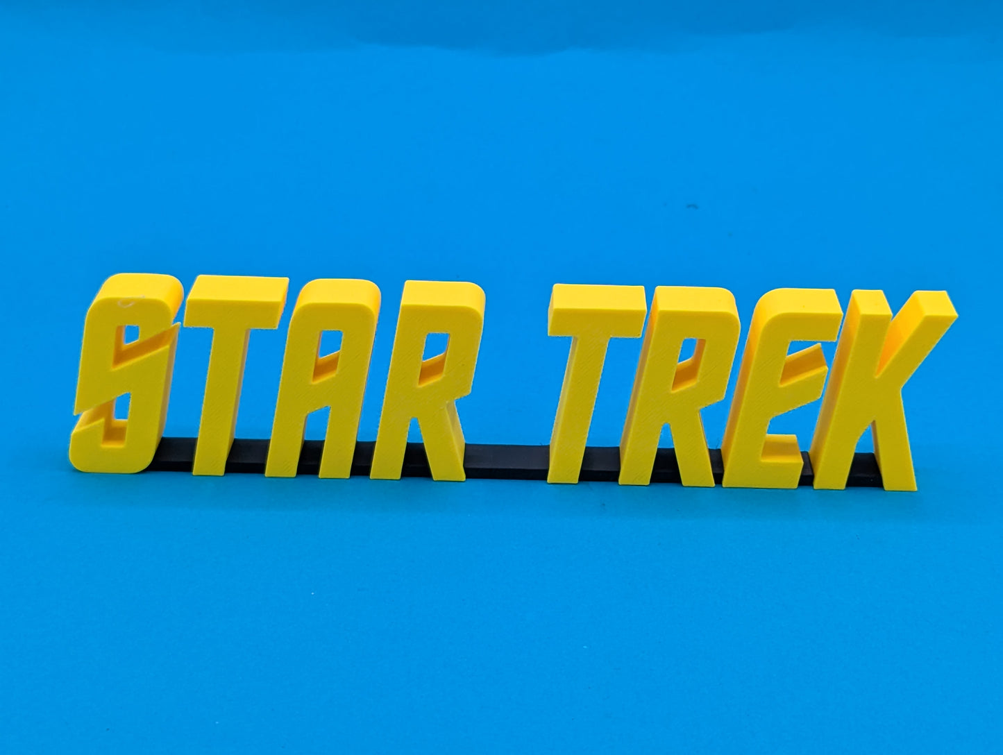 Star Trek (TOS) - 3D printed logo, desk or wall mounted.