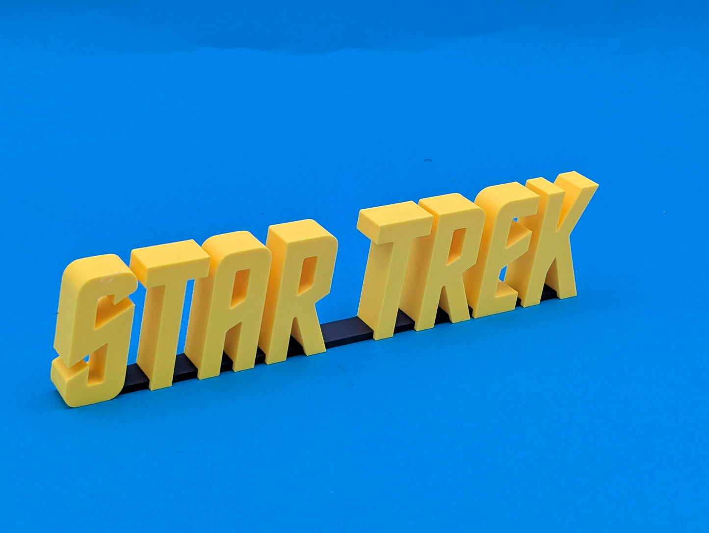 Star Trek (TOS) - 3D printed logo, desk or wall mounted.