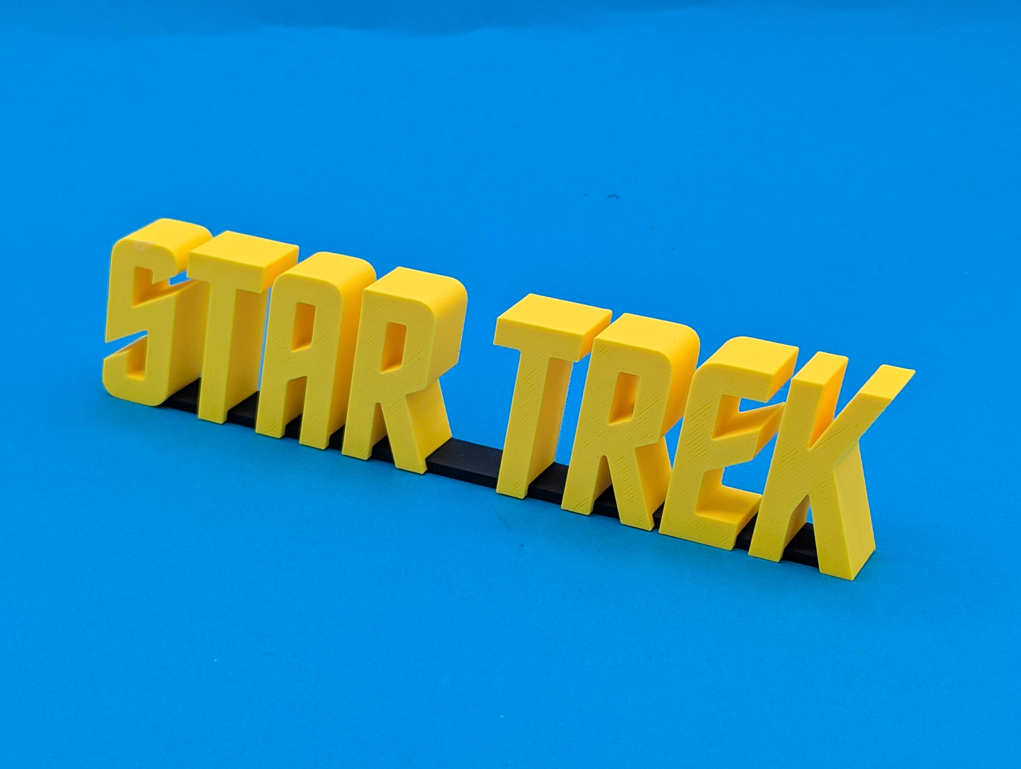 Star Trek (TOS) - 3D printed logo, desk or wall mounted.