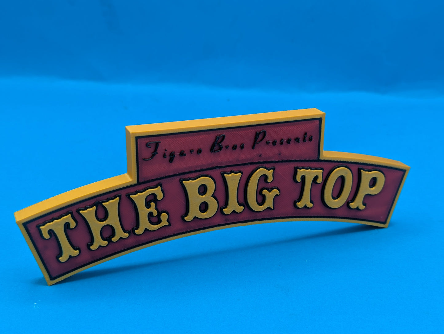 The Big top (Thorpe park) - 3D printed sign/logo.