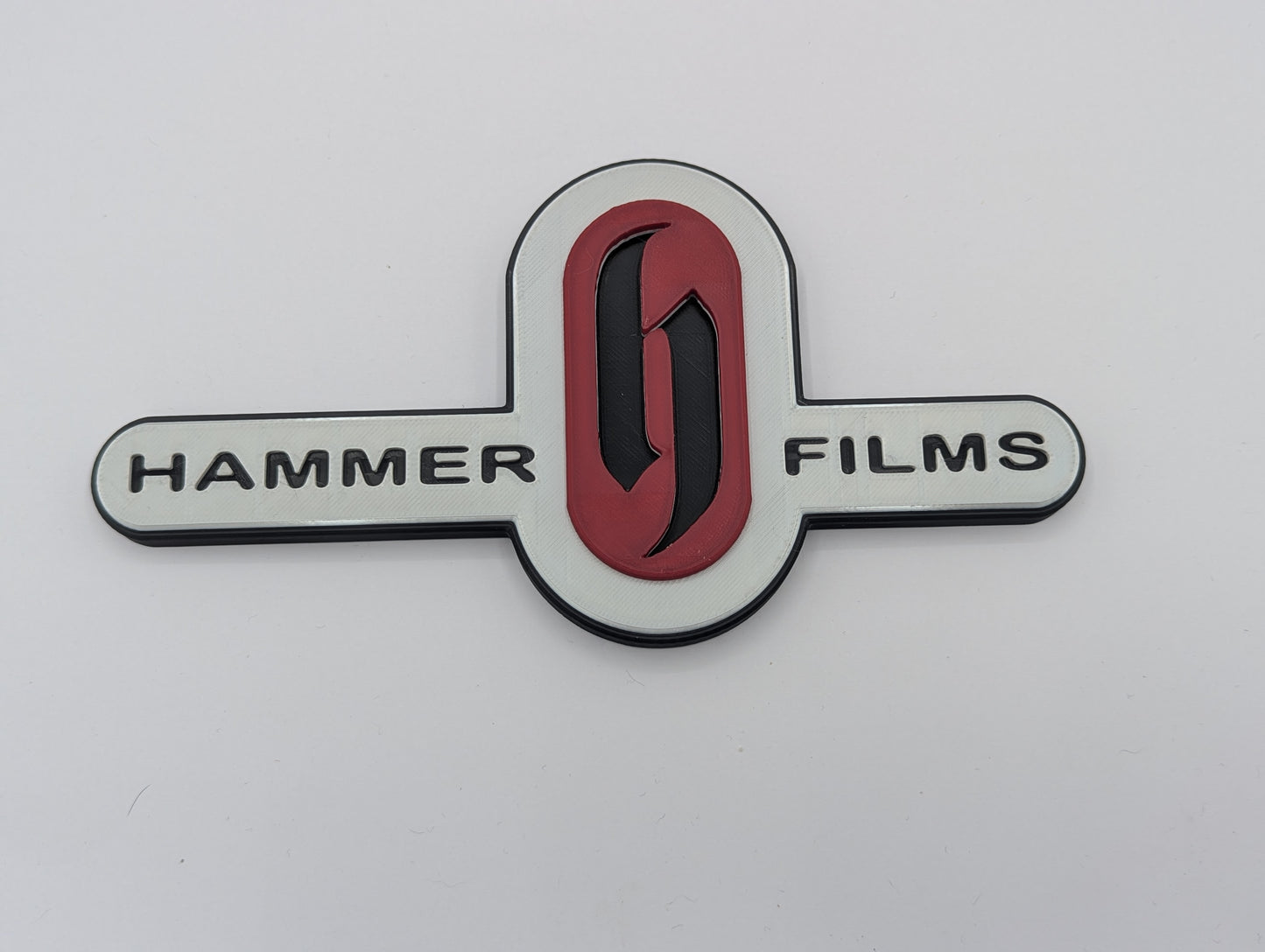 Hammer Films - 3D printed logo, wall mounted.