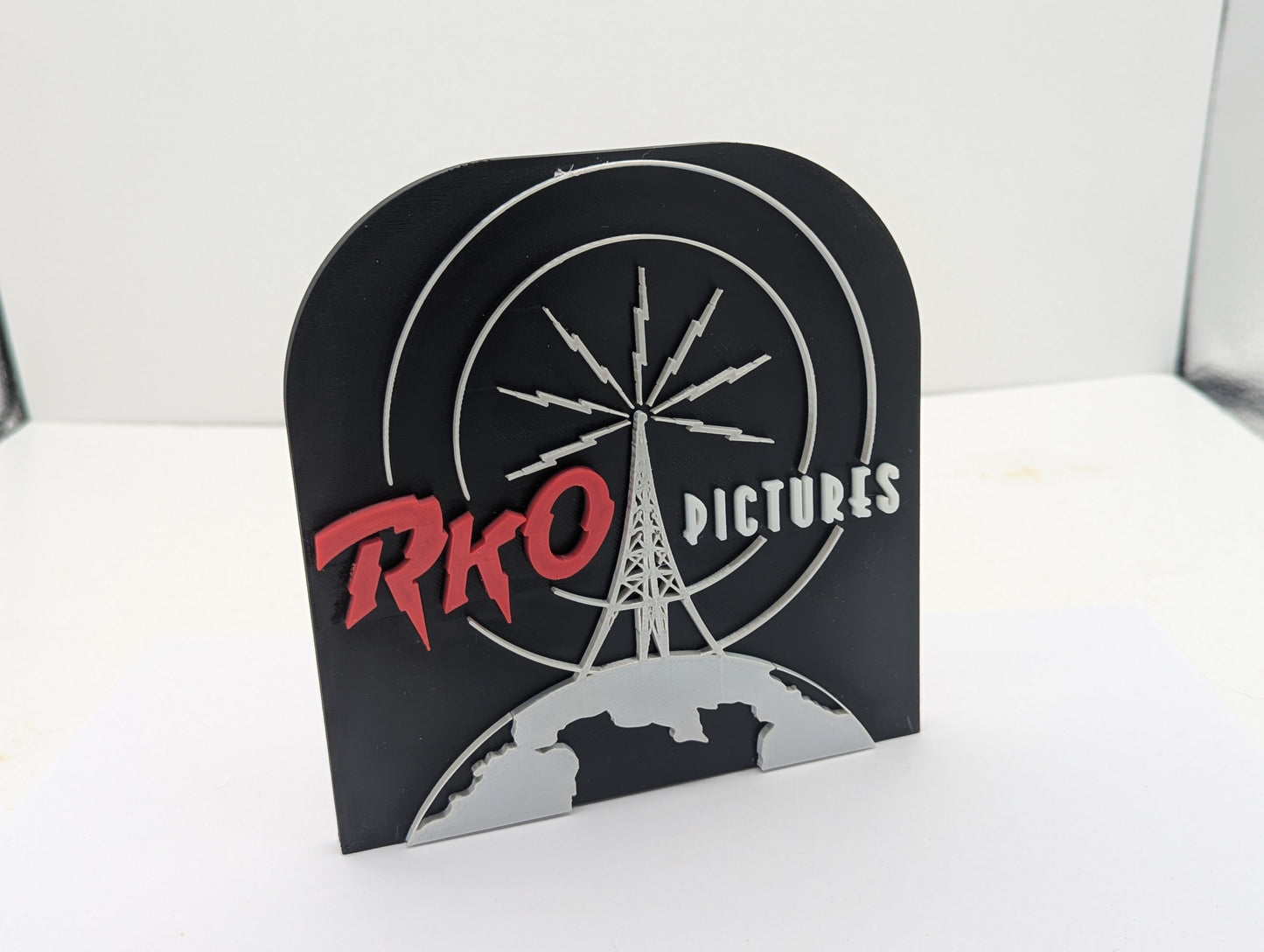 RKO Pictures - 3D printed logo, wall mounted.