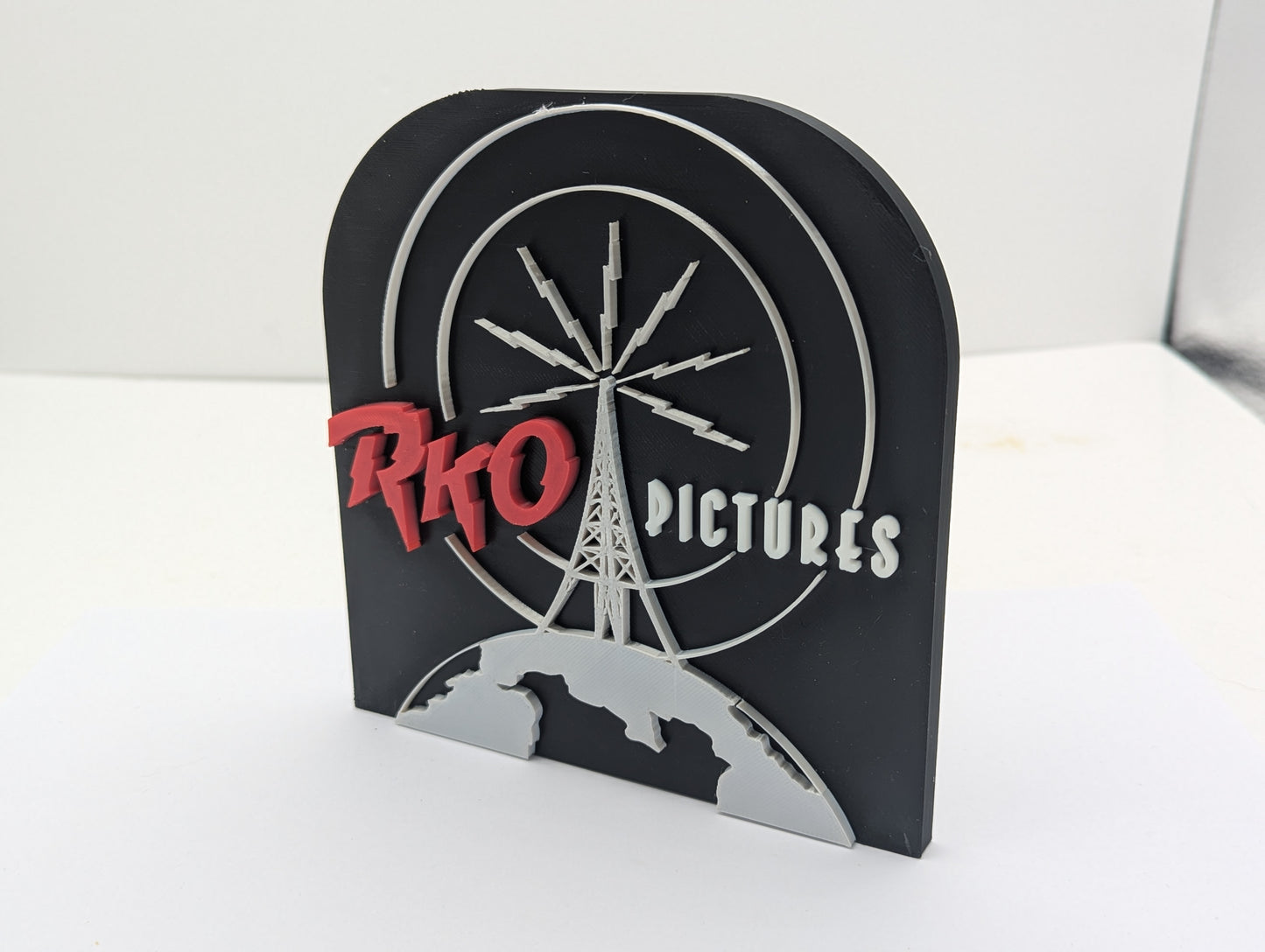 RKO Pictures - 3D printed logo, wall mounted.