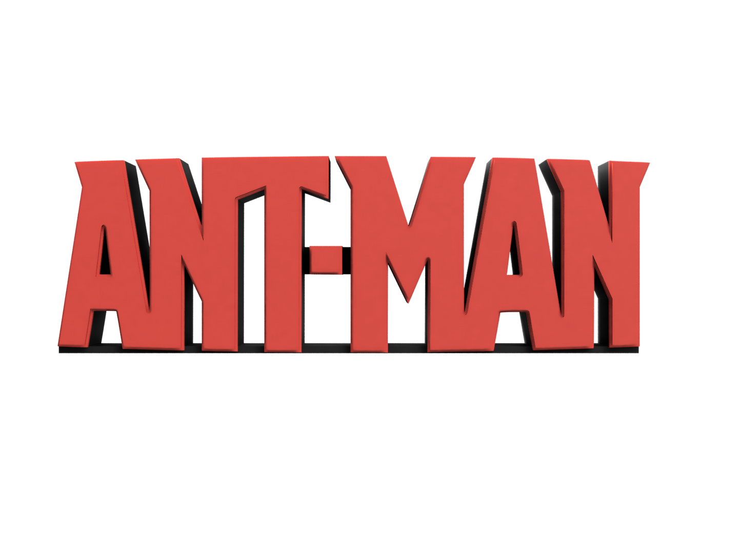 Ant-Man V2 (comic book logo). STL/3MF for 3d printing