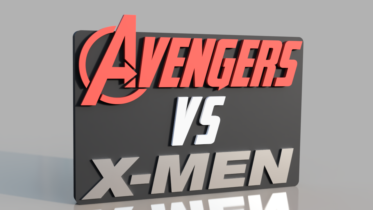 Avengers Vs X-men . STL/3MF for 3d printing