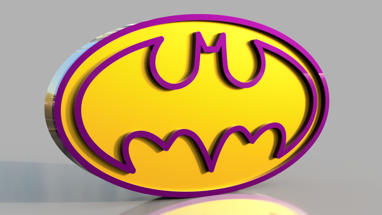 Batgirl symbol . STL/3MF for 3d printing