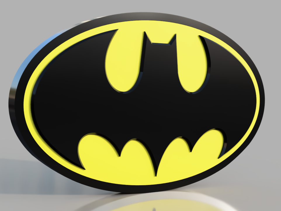 Bat Signal (Keaton) - 3D printed logo, desk or wall mounted.
