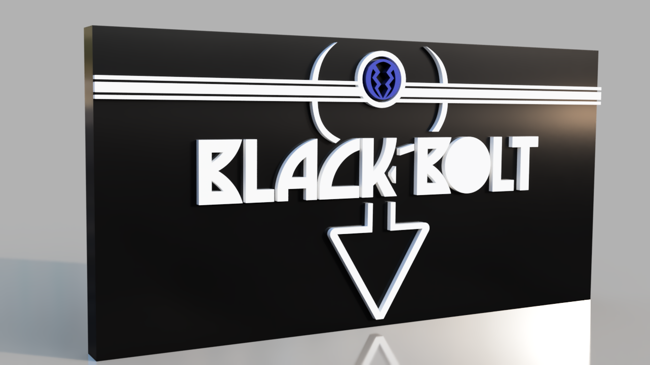 Black Bolt V2. STL/3MF for 3d printing