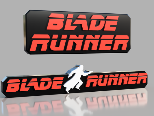 Blade Runner movie logo. STL/3MF for 3d printing.