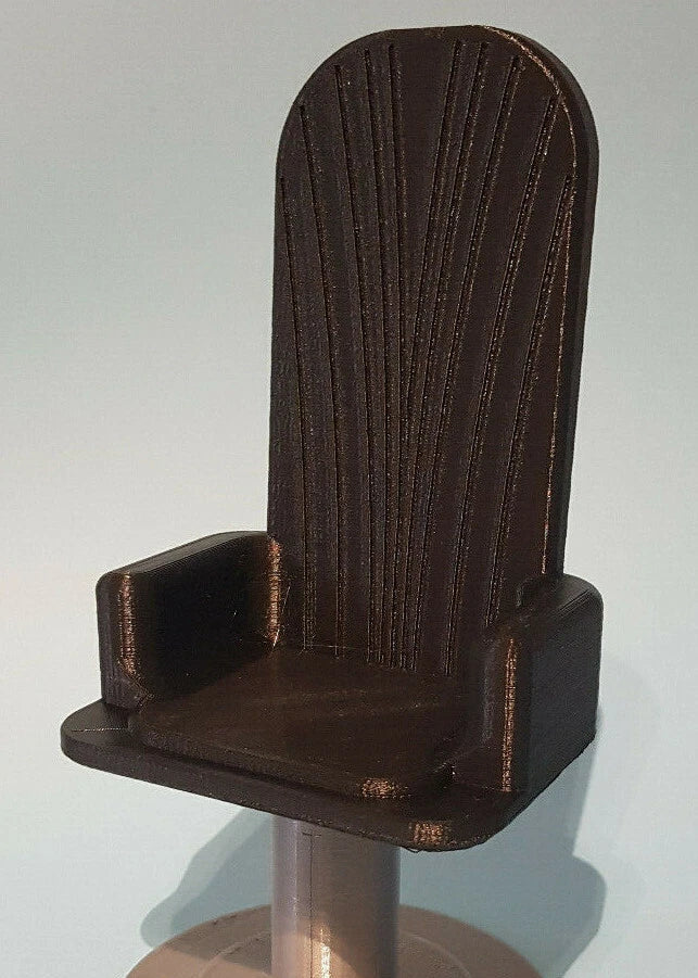 plastic chair model on a white background