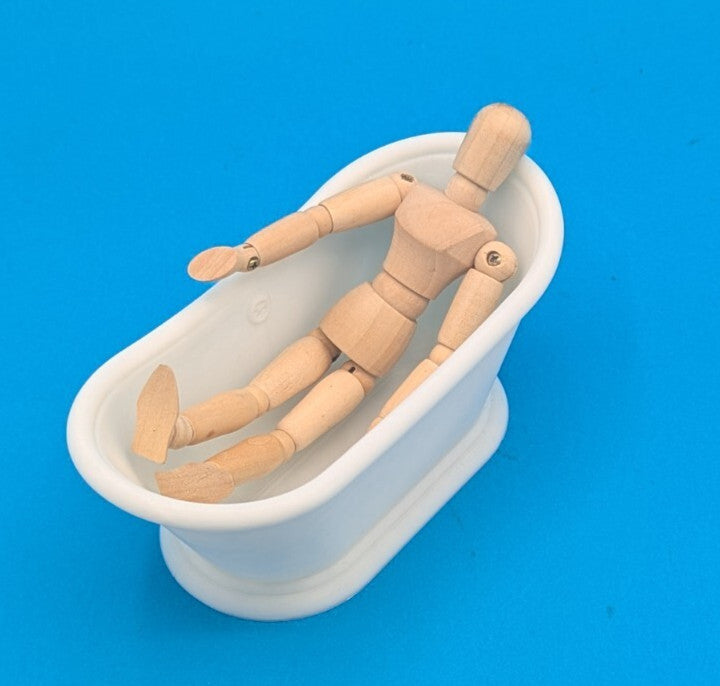 1-12th scale - Roll top bath for dolls house. 3d printed.