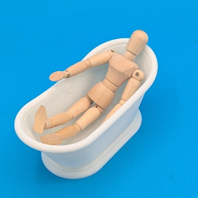 1-12th scale  - Roll top bath for dolls house. 3d printed.