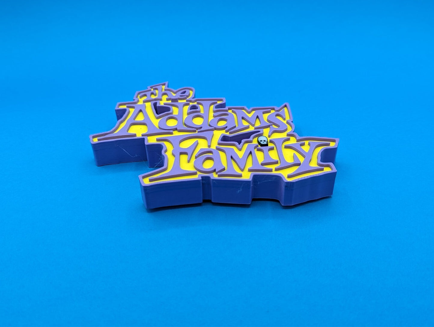 Addams Family (cartoon) - 150mm wide -3d Printed logo for desk or wall.* C1