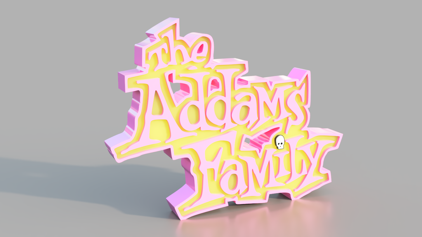 Addams Family (1992 cartoon version). STL/3MF for 3d printing.
