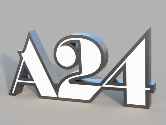 A24 (v1) logo. STL/3MF for 3d printing.