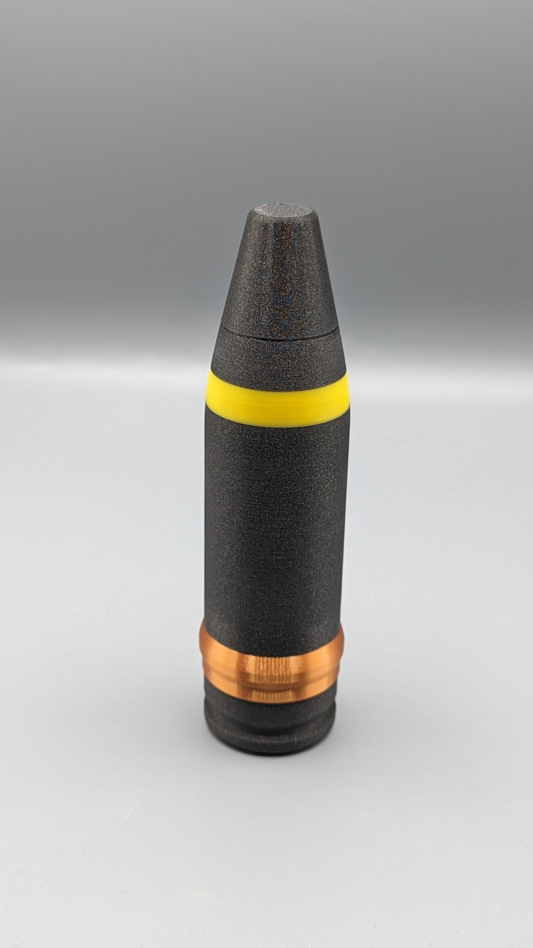 2 pounder 40mm Naval Practice round (WWII). 3D printed PLASTIC REPLICA
