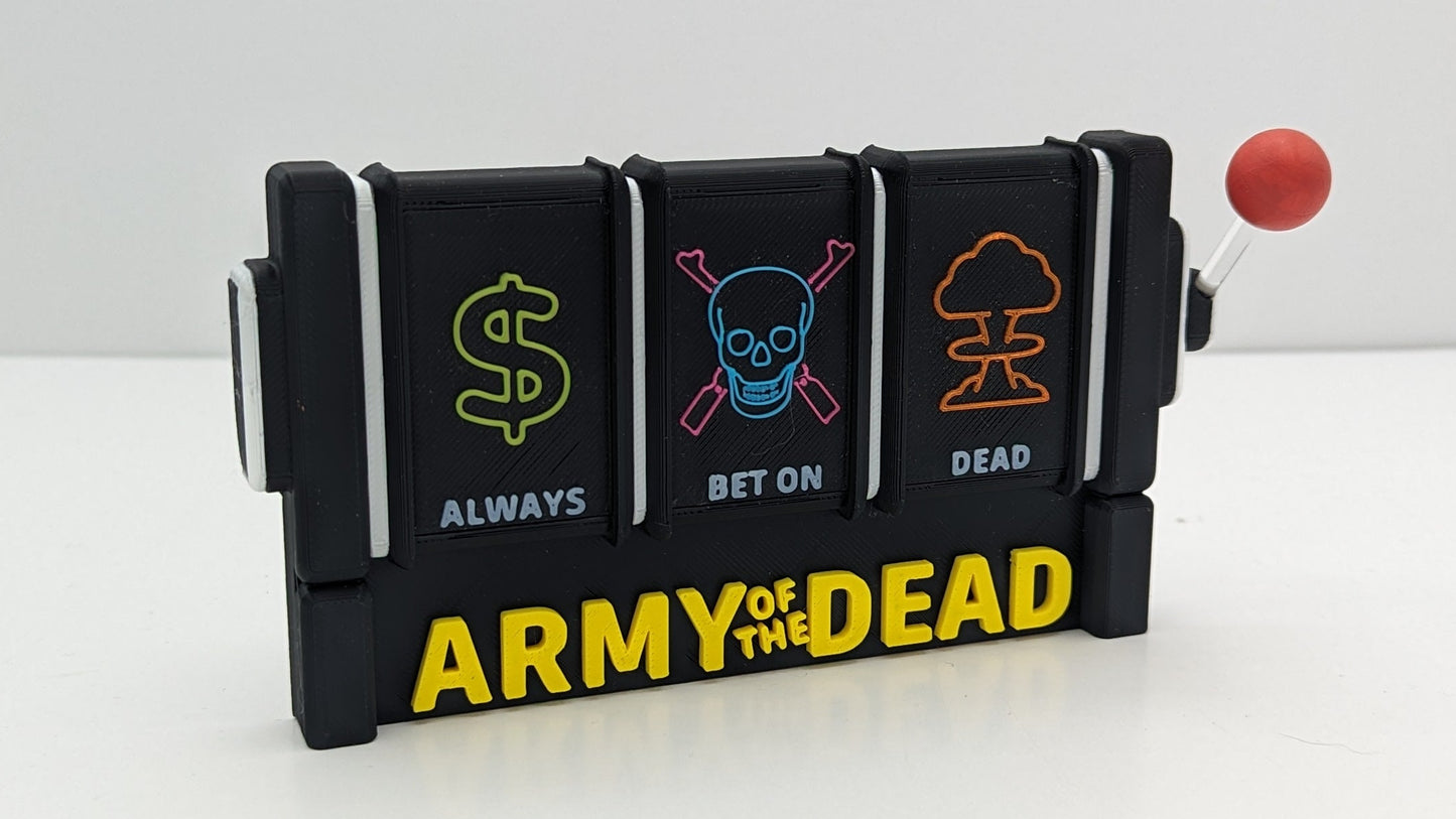 Army of the Dead  - 3D printed logo for desk or wall mount.