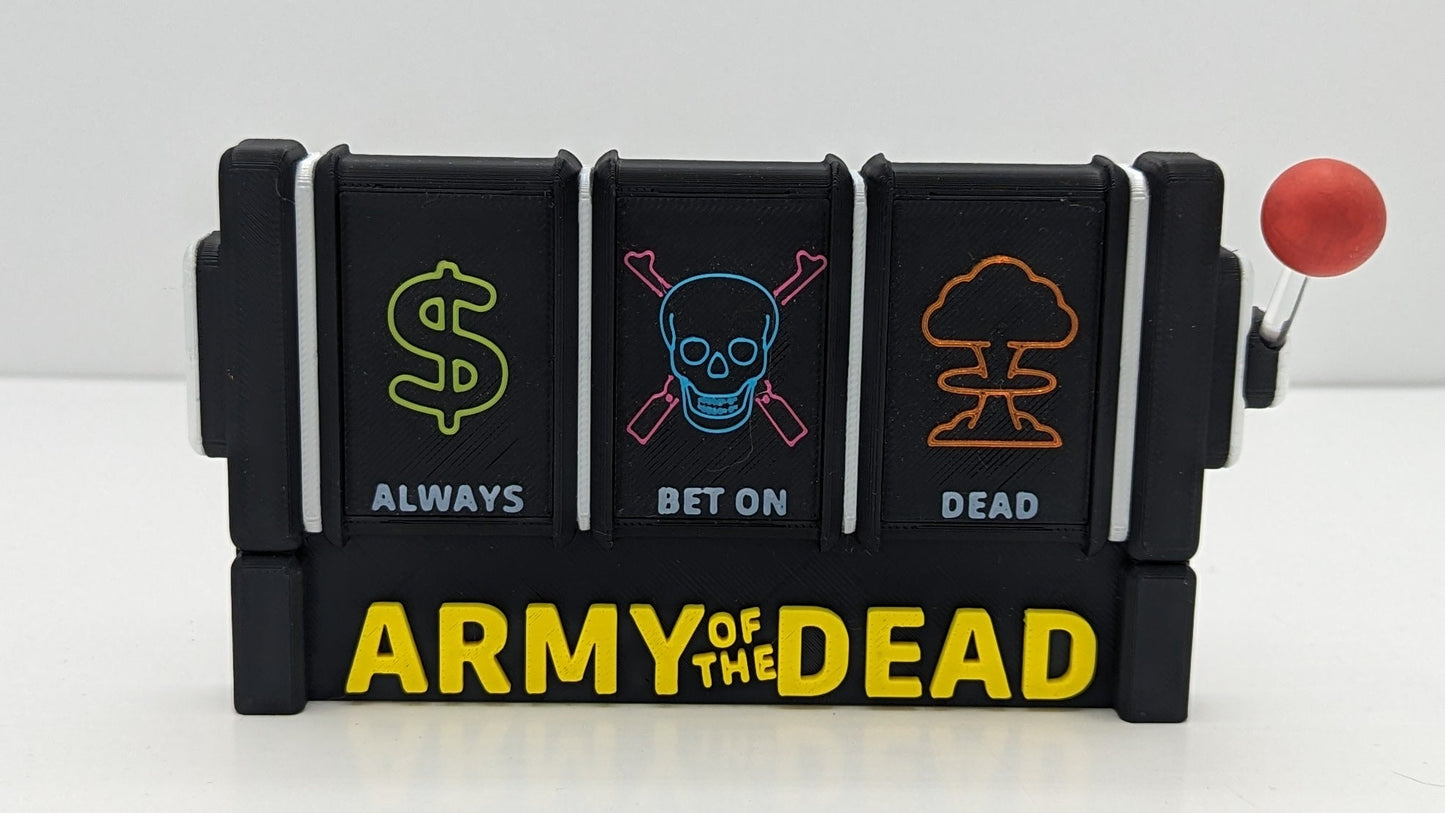 Army of the Dead  - 3D printed logo for desk or wall mount.