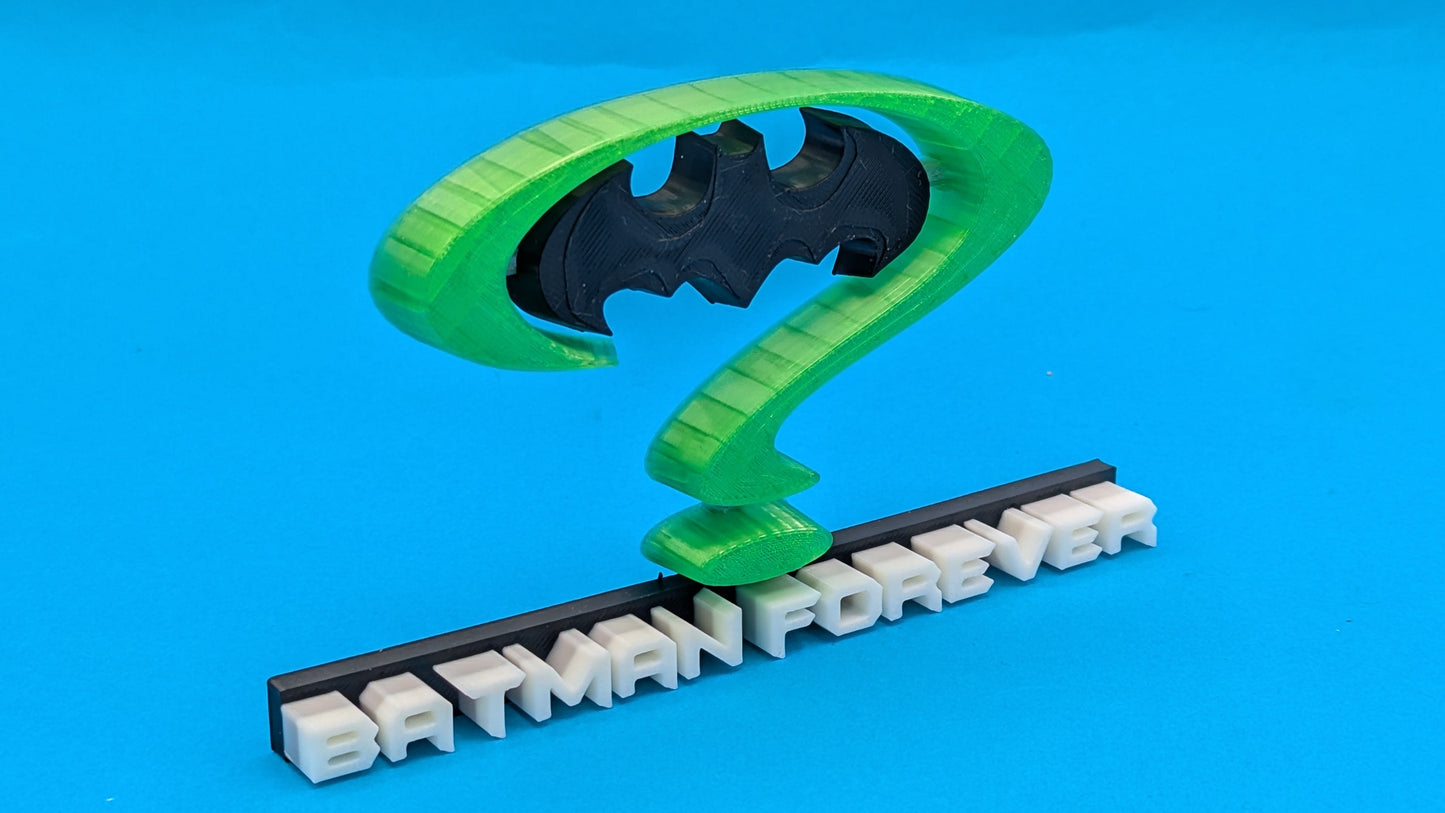 Batman Forever (movie)- 3D printed logo, desk or wall mounted.