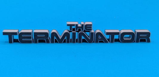 The Terminator (v1) - 3D printed logo, desk or wall mounted.