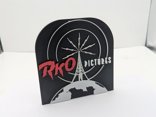 RKO Pictures  - 3D printed logo, wall mounted.