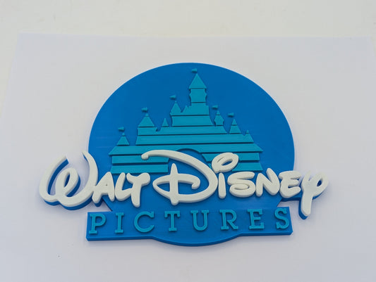 Walt Disney Pictures - 3D printed logo, wall mounted.
