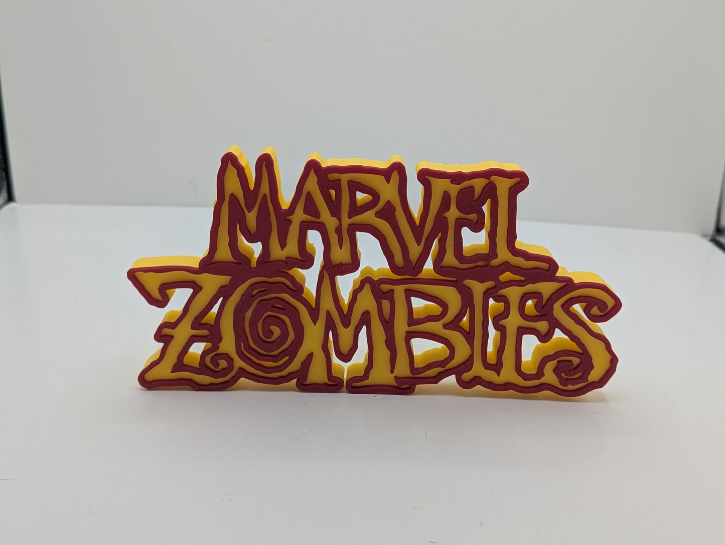 Marvel Zombies - 3D printed logo, desk or wall mounted.