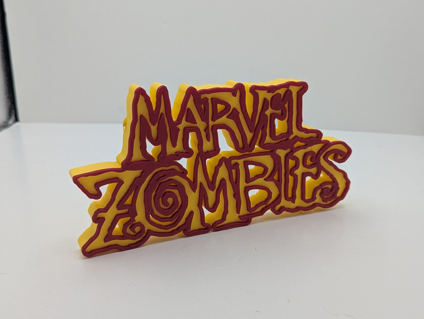 Marvel Zombies - 3D printed logo, desk or wall mounted.