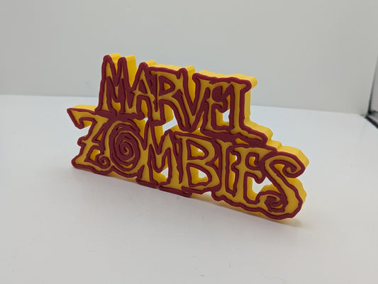 Marvel Zombies - 3D printed logo, desk or wall mounted.