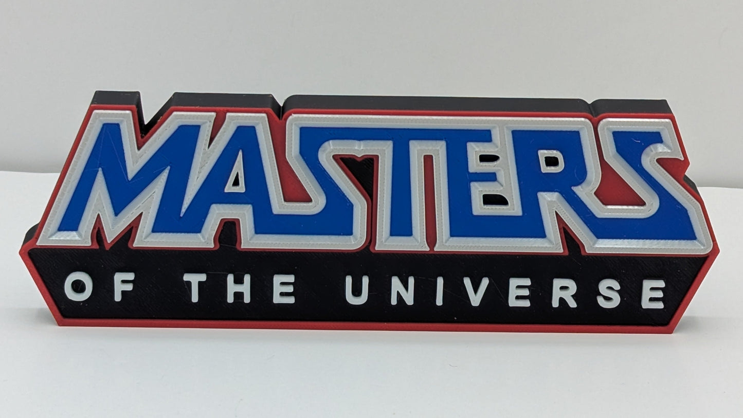 Masters of the Universe - 3D printed logo, desk or wall mounted