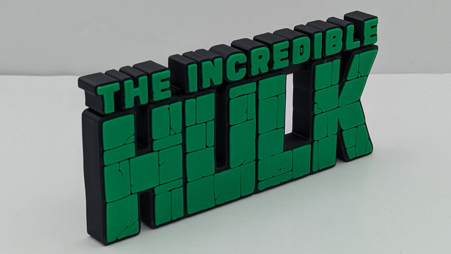 Green and black 'The Incredible Hulk' logo on a white background