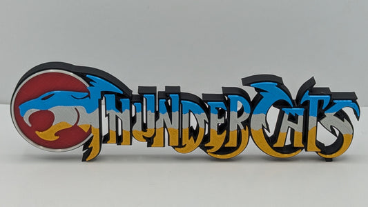 3D logo of 'ThunderCats' on a white background