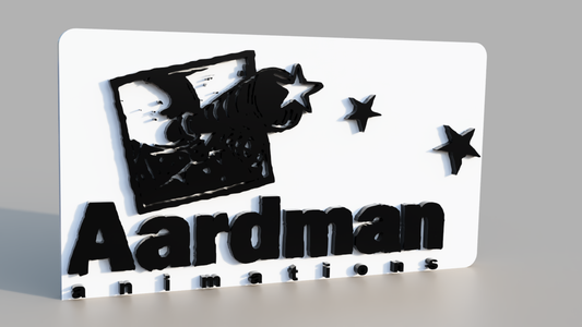 Aardman Animation logo. STL/3MF for 3d printing.