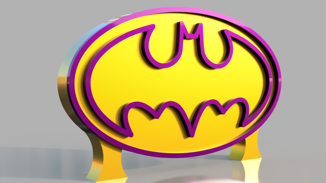 Batgirl symbol . STL/3MF for 3d printing