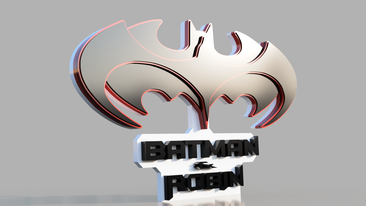 Batman & Robin (movie) . STL/3MF for 3d printing