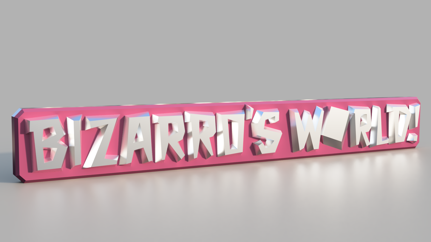 Bizarro`s World . STL/3MF for 3d printing