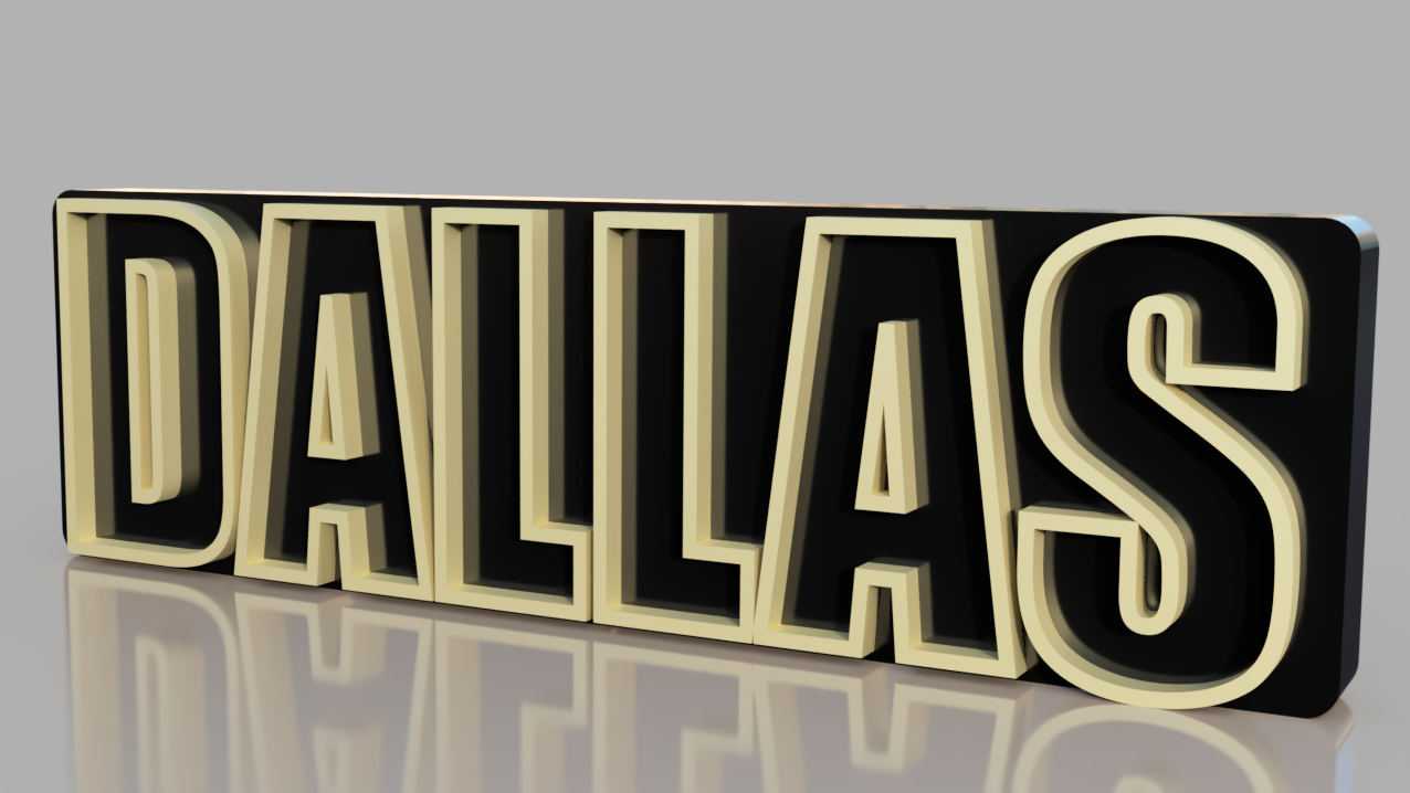 Dallas (soap opera) . STL/3MF for 3d printing