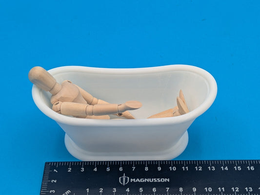 1-12th scale  - Roll top bath for dolls house. 3d printed.
