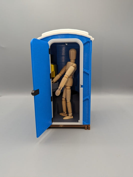 1-12th scale  - Portable Toilet complete with interior. 3D printed