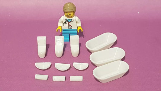 1-48th scale  - Sink with pedestal, bath and toilet. 3d printed. pack of 3