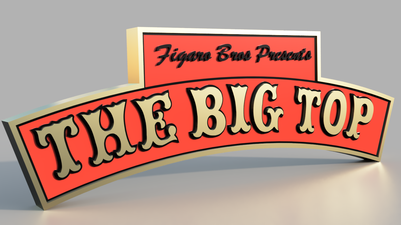 The Big top (thorpe park). STL/3MF for 3d printing